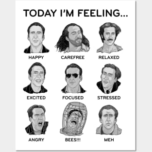 Nicolas Cage - Today I'm Feeling Posters and Art